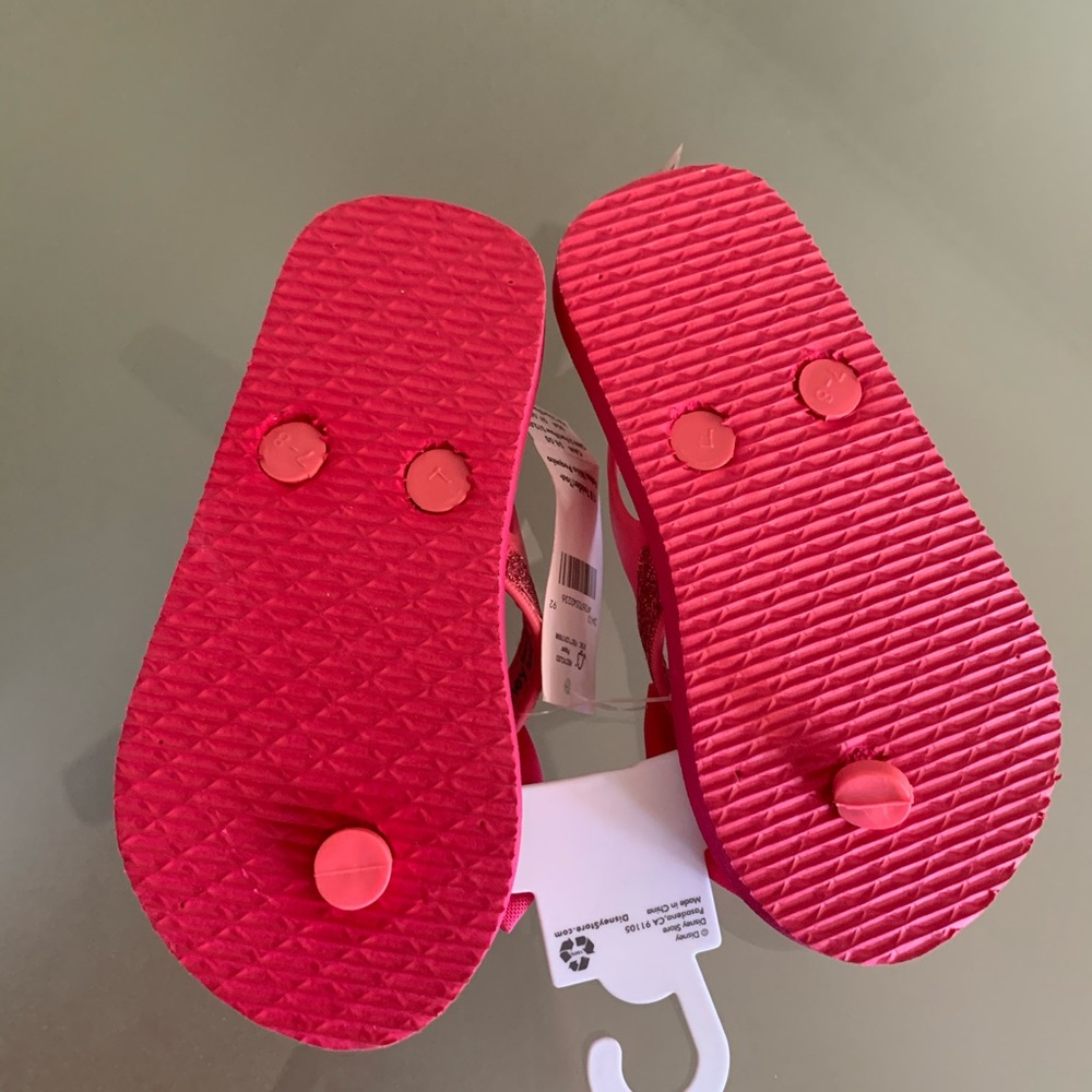 mini mouse kids girls disney shoes glitter sandals - Picture 7 of 9